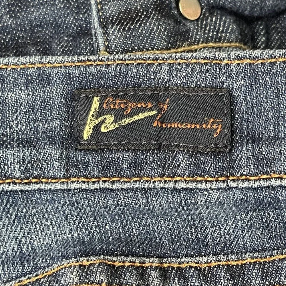 Citizens Of Humanity Jeans Womens‎ 30 Blue Kelly Stretch #063 Low Waist Cropped